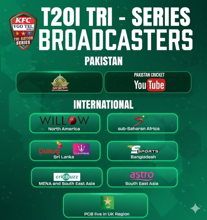 Pakistan Home T20I Tri-Series: How to Watch Worldwide