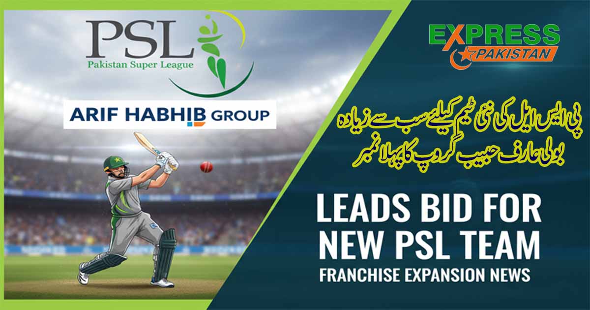 Arif Habib Group PSL Franchise Leads Bid for New PSL Team