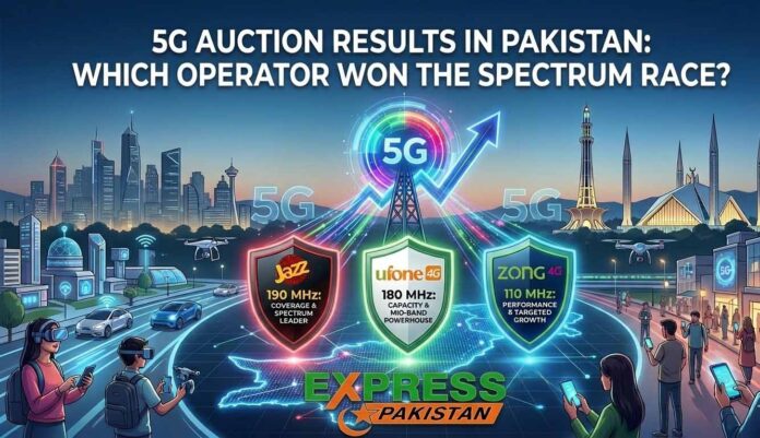 5G Spectrum Auction Pakistan 2026 Jazz Ufone Zong Results