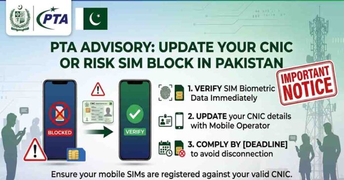 PTA Advisory: Update Your CNIC