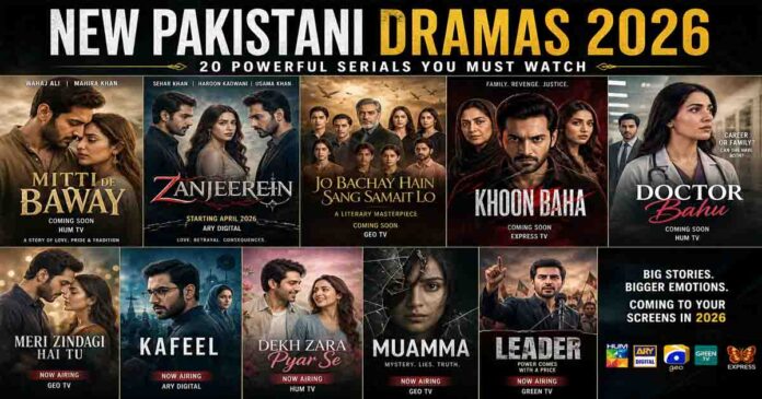 20 New Pakistani Dramas 2026 Powerful Serials
