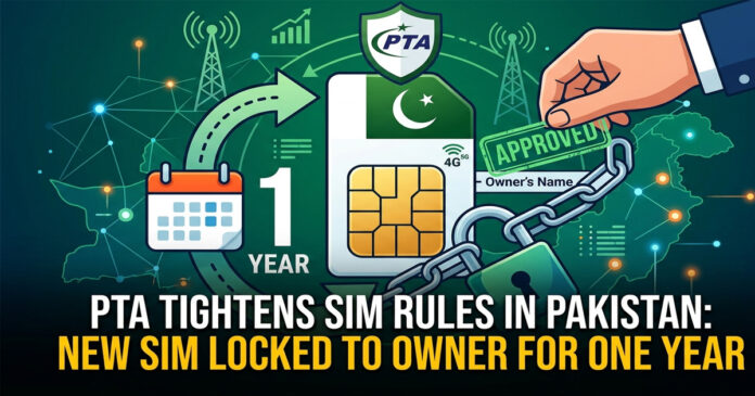 PTA SIM Change Policy New SIM Rule for 1 Year